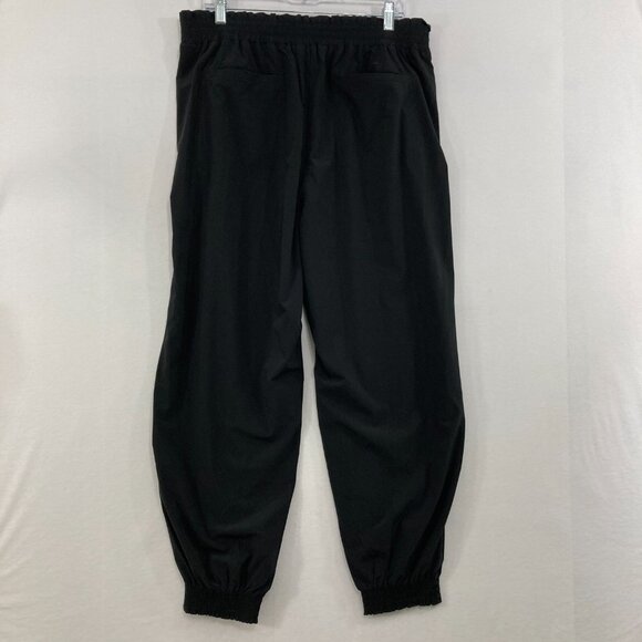 Athleta Savannah Joggers Pants in Black Size 16 Paperbag Waist Sleek Athleisure - Picture 8 of 9